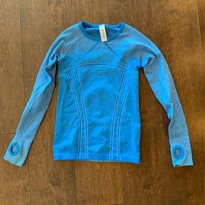 Girls Blue Ivivva Athletic Top